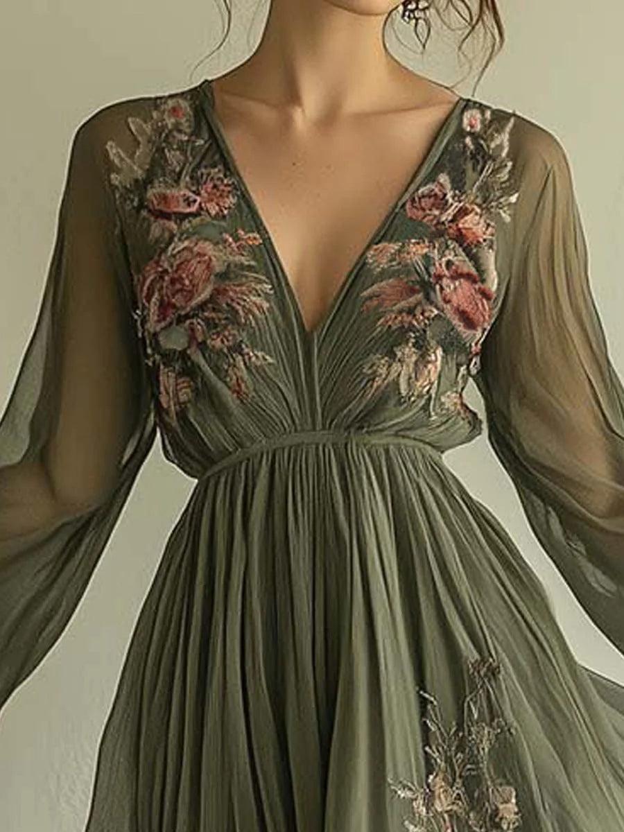 Sorélie | Chiffon Maxi Dress