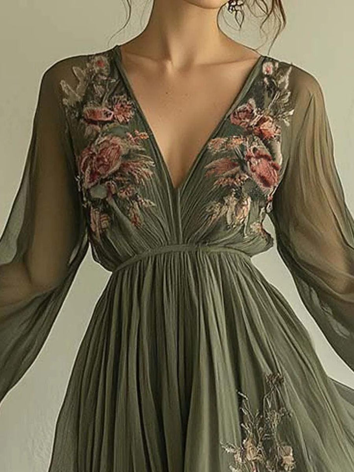 Sorélie | Chiffon Maxi Dress