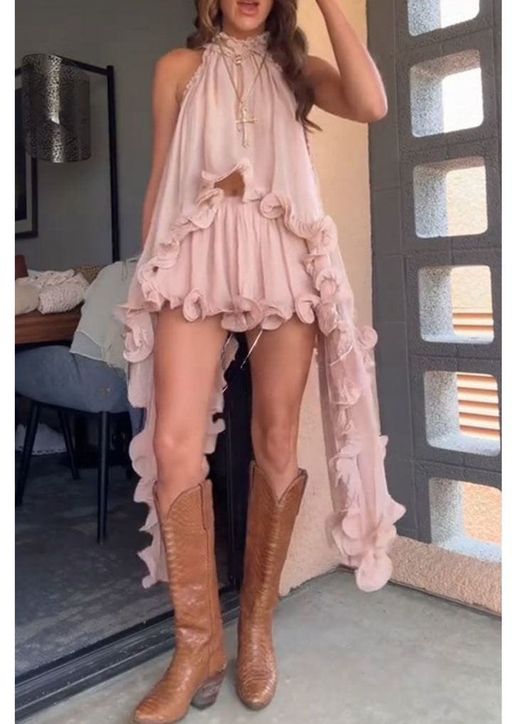 Althea | Chiffon Ruffle Top