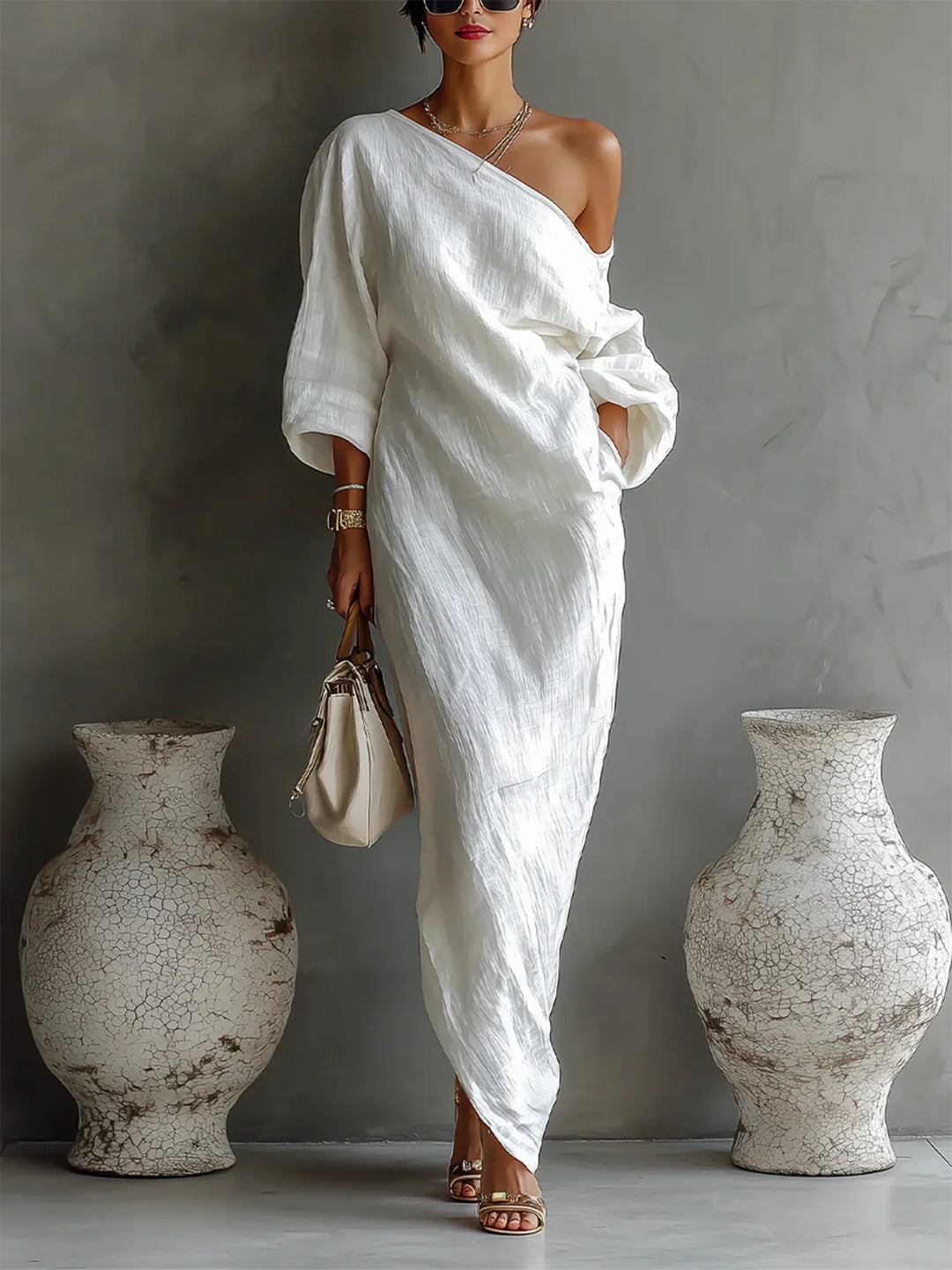 Maëlle | Balloon Sleeve Maxi Dress
