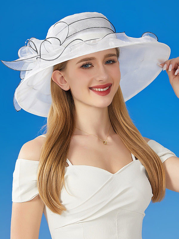 Sheer Flower Sun Hat