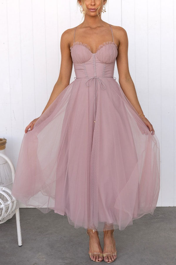 Alina | Tulle Midi Dress