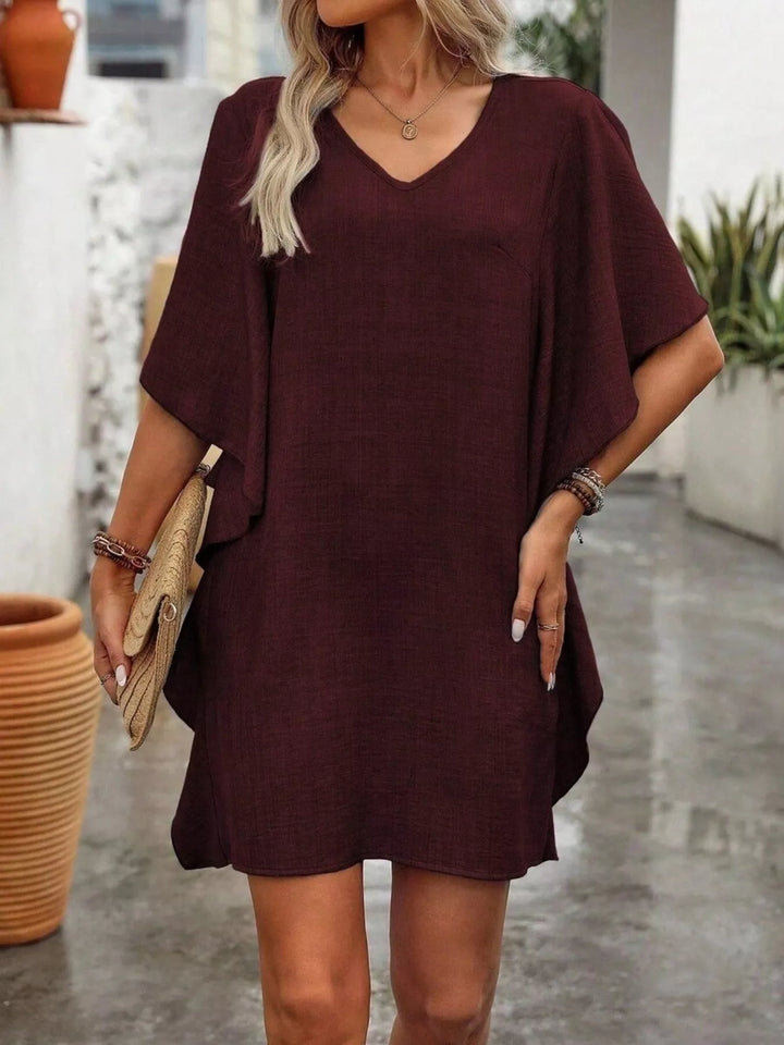 Kelsey | Flutter Sleeve Mini Dress