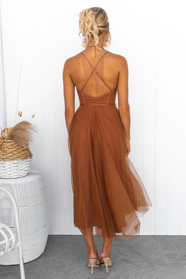 Alina | Tulle Midi Dress