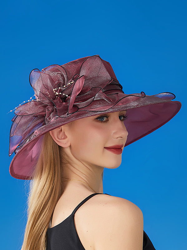 Sheer Flower Sun Hat