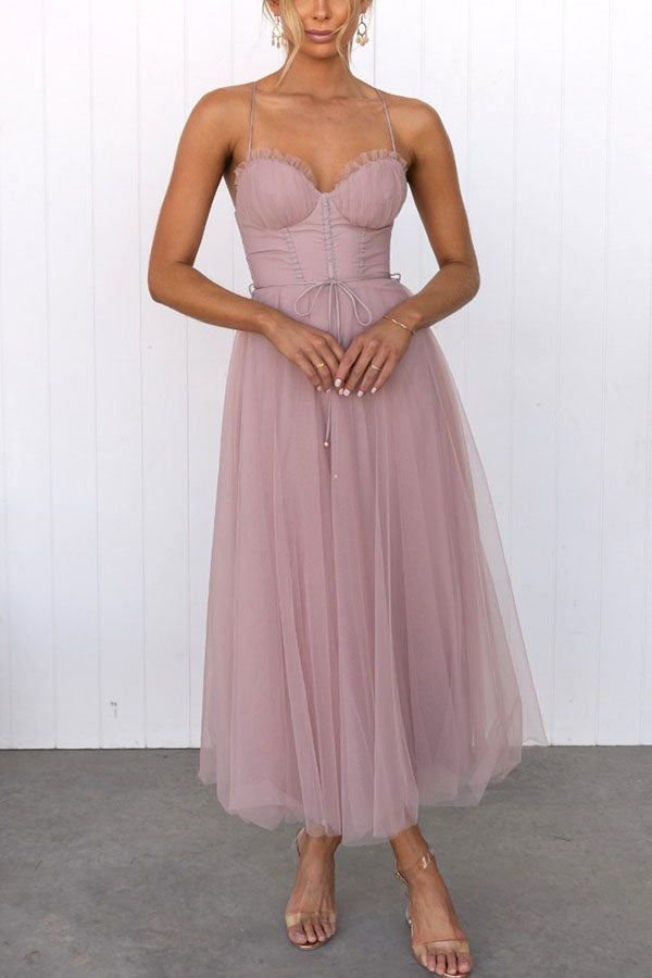 Alina | Tulle Midi Dress