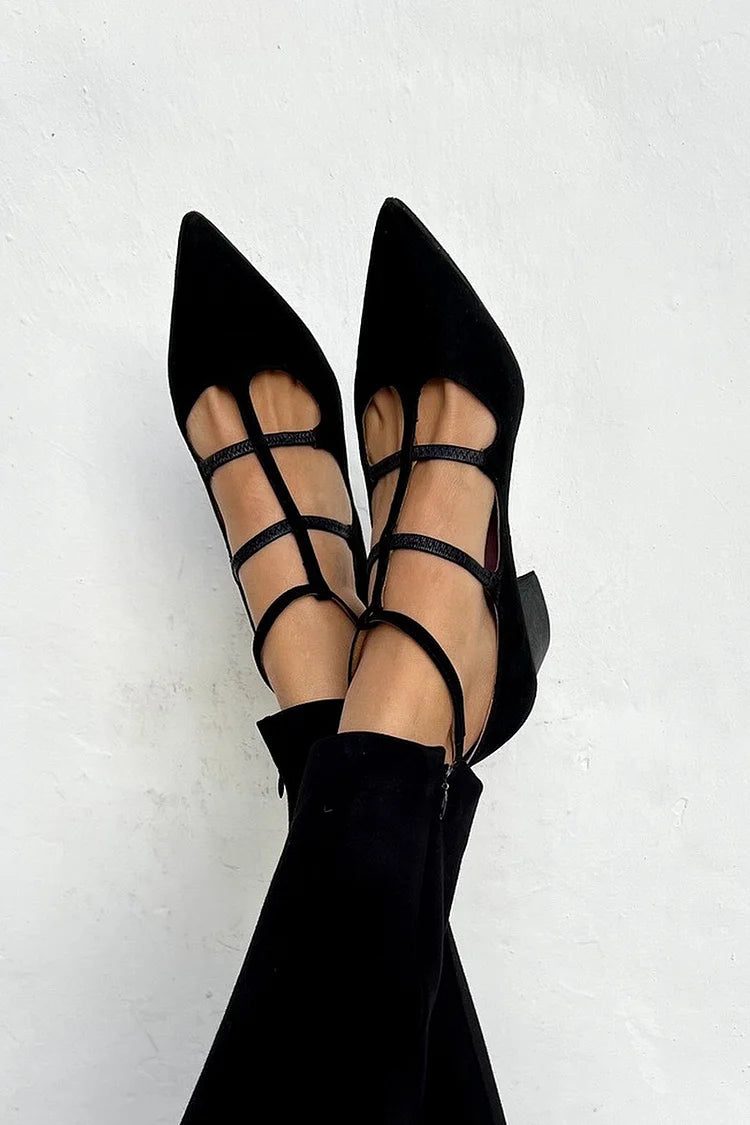 Harper | Strappy Pointed Flats