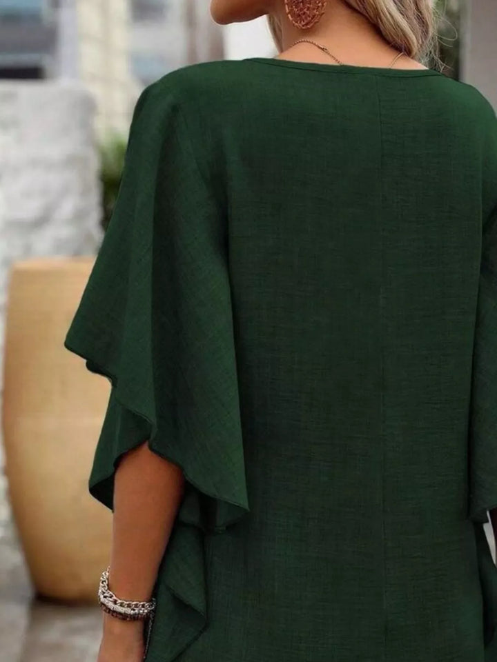 Kelsey | Flutter Sleeve Mini Dress