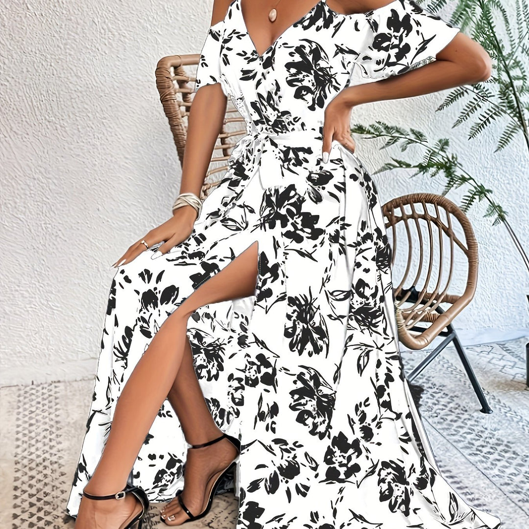 Elodie | Robe Maxi Fleurie à Bretelles