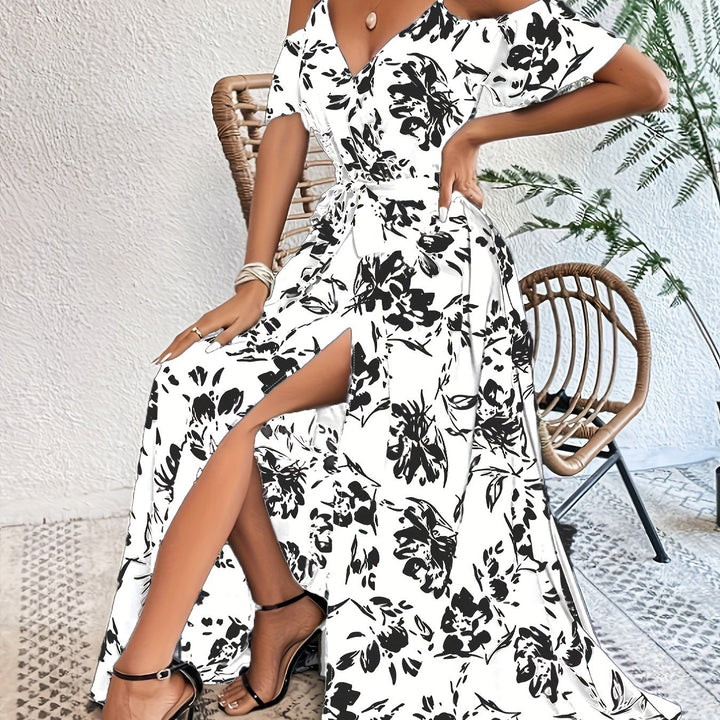 Elodie | Robe Maxi Fleurie à Bretelles