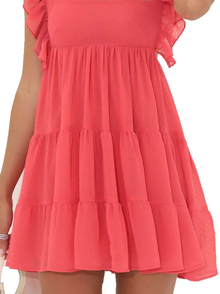 Alvéra | Tiered Square Neck Mini Dress