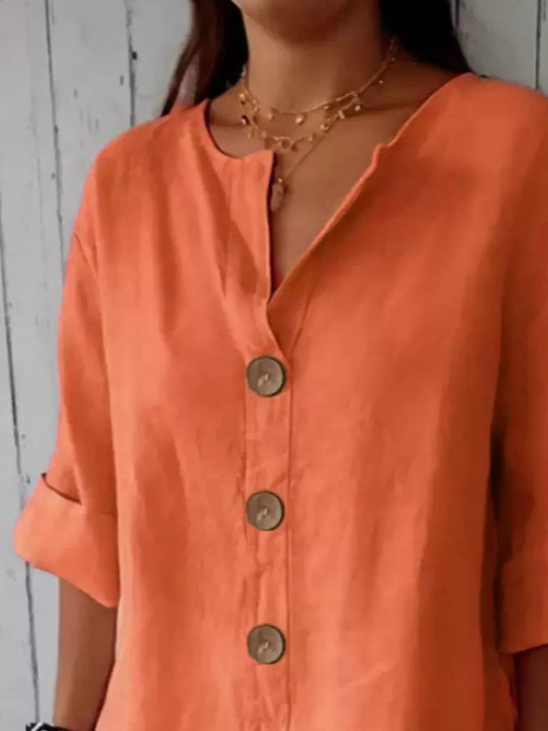 Eva | Relaxed Button-Down Shirt