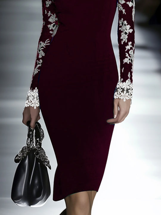 Noaline | Off-Shoulder Lace Midi Dress