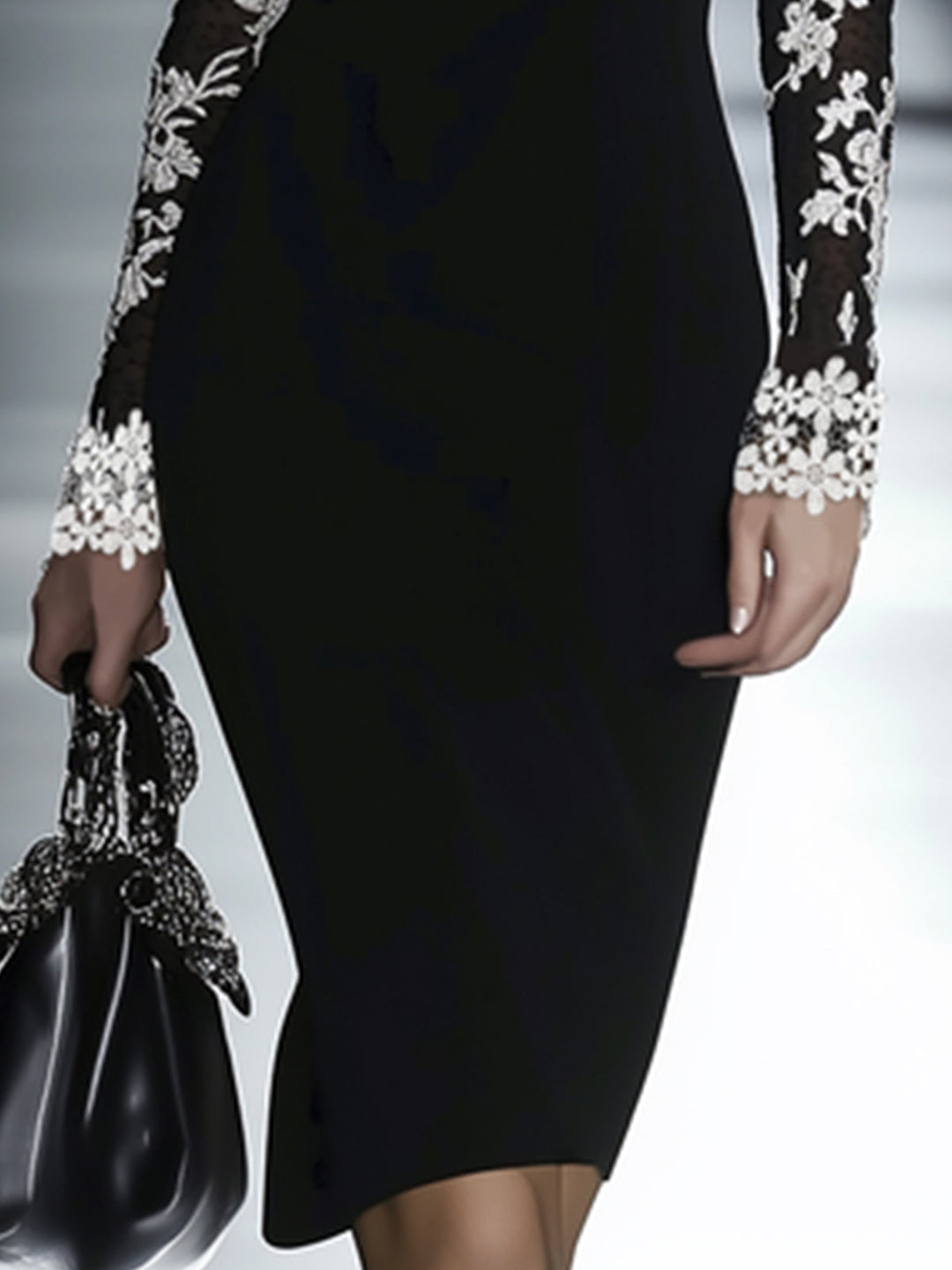 Noaline | Off-Shoulder Lace Midi Dress