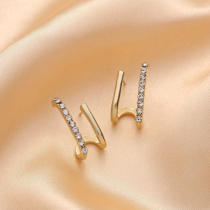 Minimalist Rhinestone Earrings