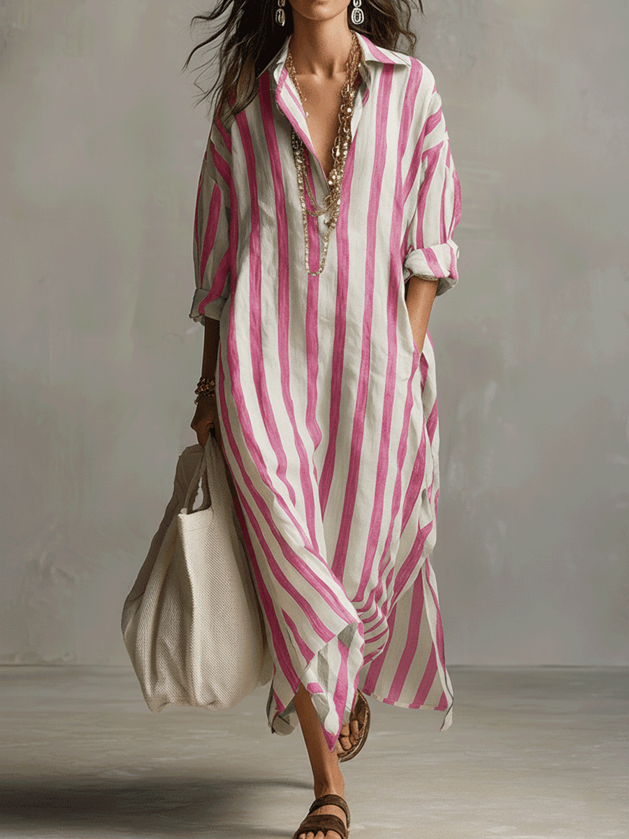 Virea | Striped Maxi Dress