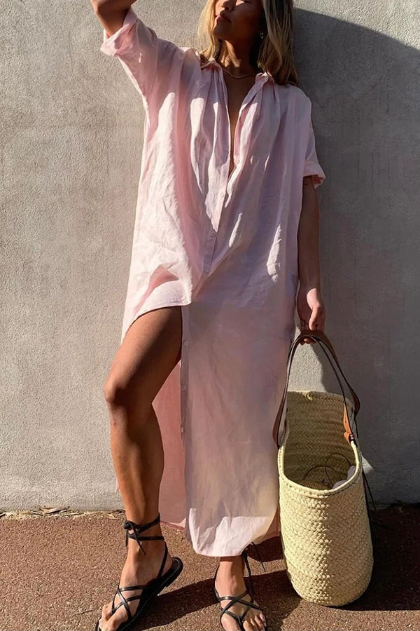 Soléa | Linen Shirt Dress