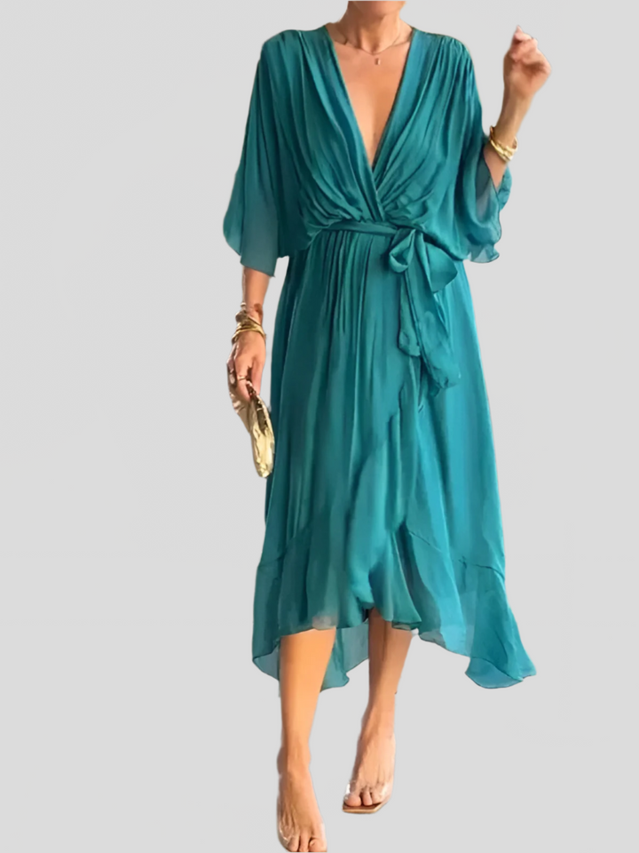 Serel | Tiered Ruffle Midi Dress
