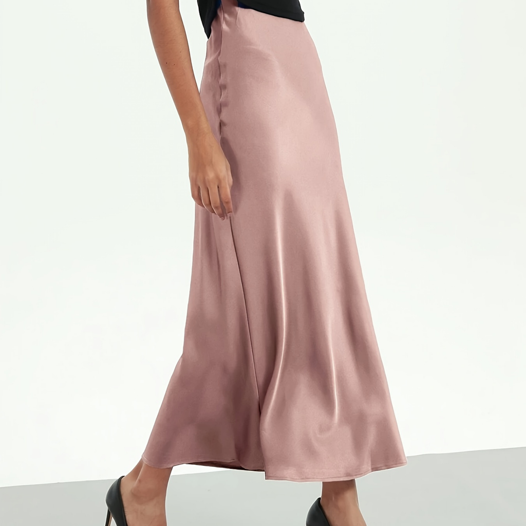 Arden | Jupe Midi Satinée pour Femme