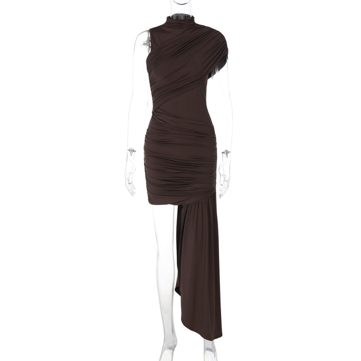 Rovienne | Asymmetrical Drape Dress