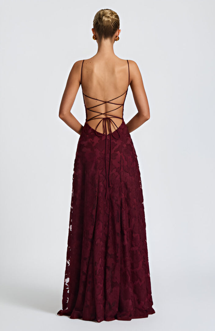 Valenne | Lace Corset Maxi Dress