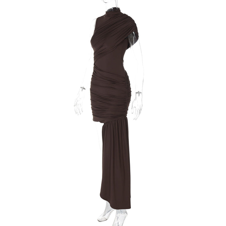 Rovienne | Asymmetrical Drape Dress