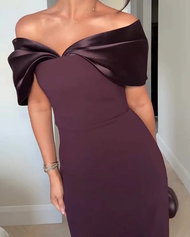 Jina | Satin Maxi Dress