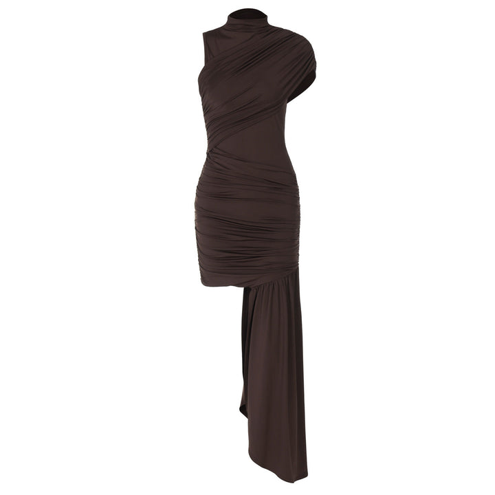 Rovienne | Asymmetrical Drape Dress