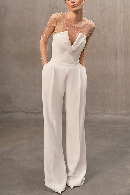 Luméline | Pearl Mesh Bodysuit