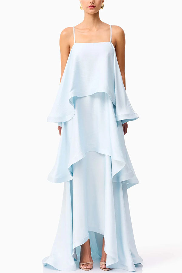 Eloria | Layered Satin Maxi Dress