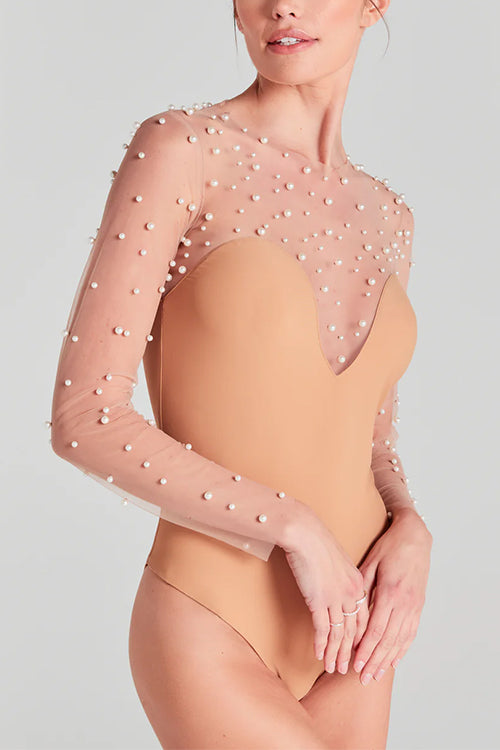 Luméline | Pearl Mesh Bodysuit
