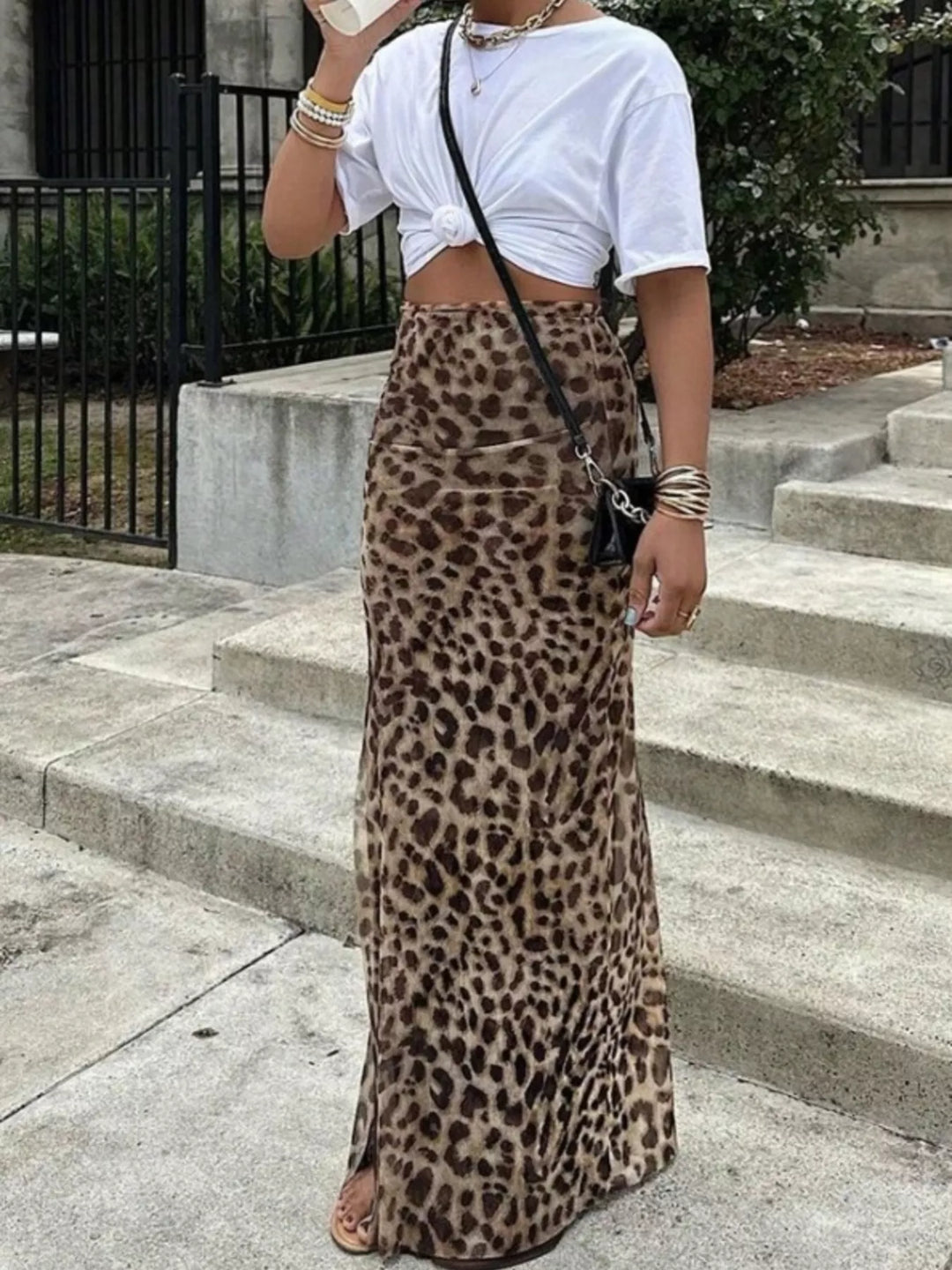 Taylor | Leopard Maxi Skirt