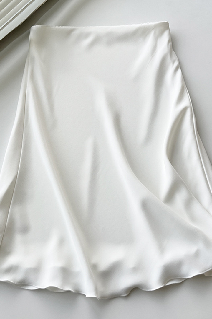 Celestique | Lace Trim Midi Skirt