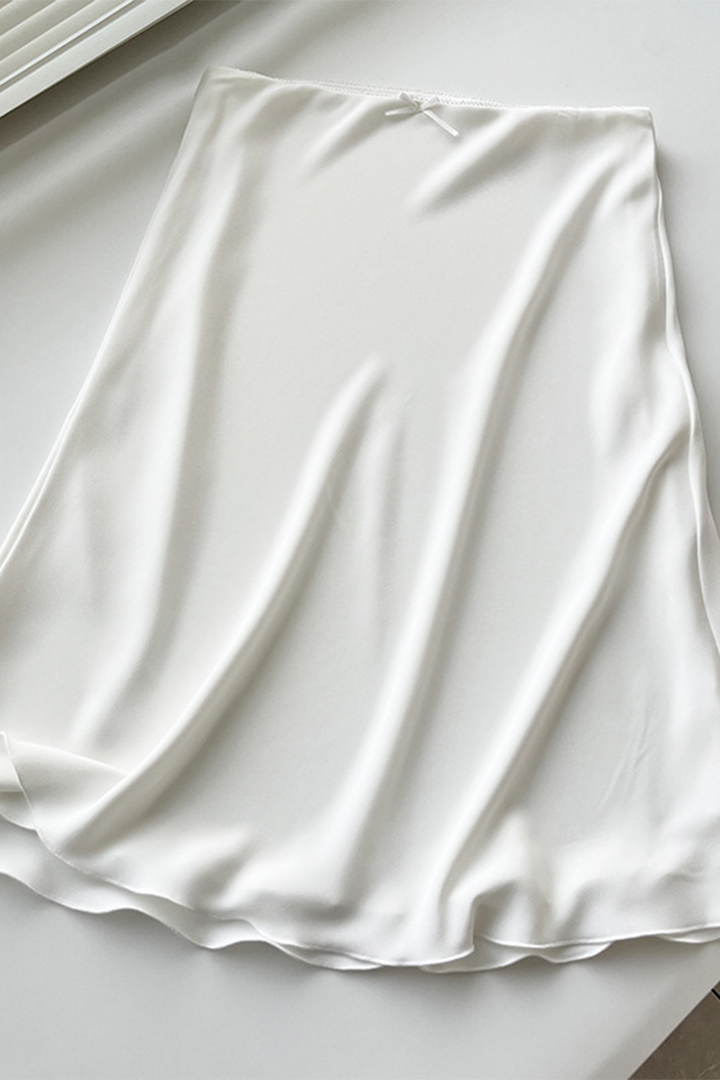 Celestique | Lace Trim Midi Skirt