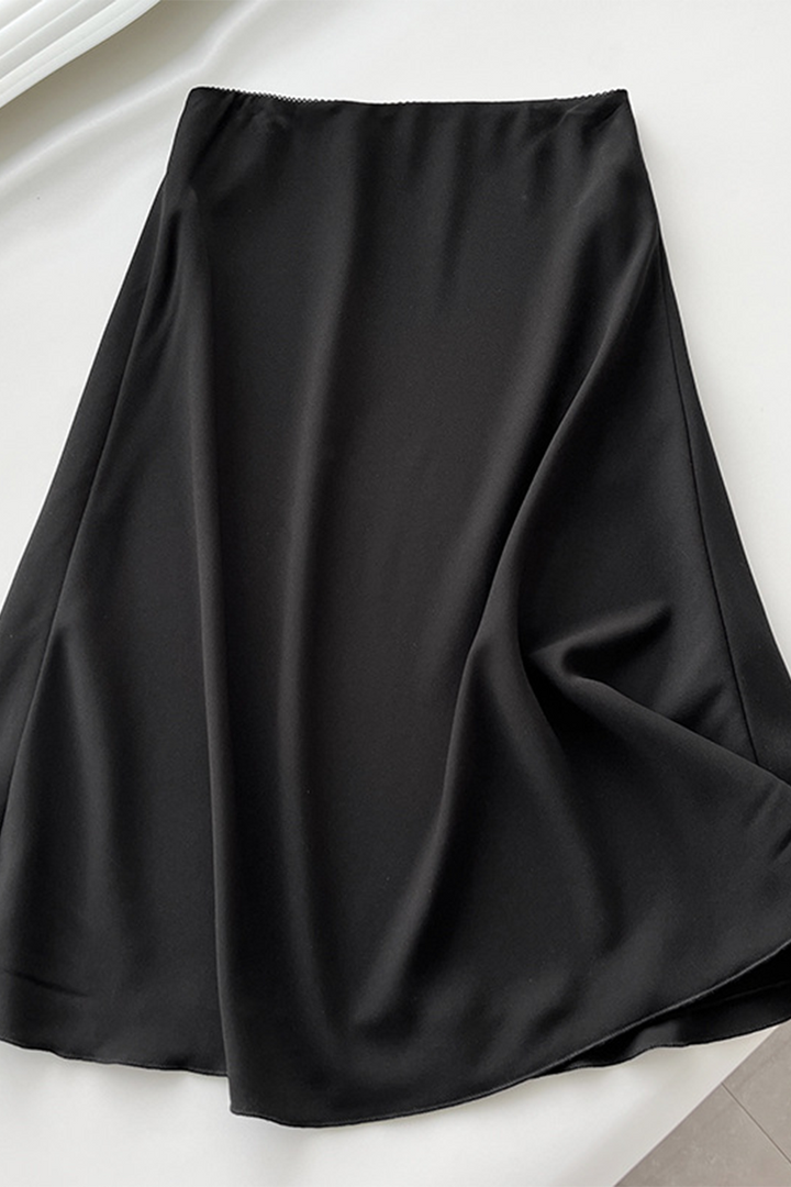Celestique | Lace Trim Midi Skirt
