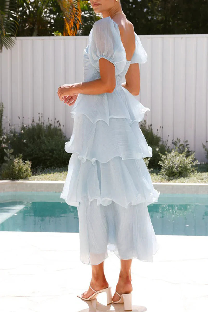 Elaréa | Backless Ruffle Maxi Dress