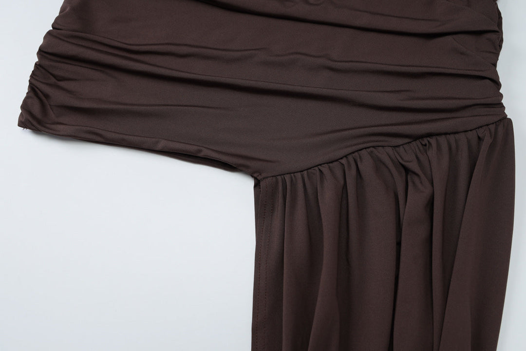 Rovienne | Asymmetrical Drape Dress