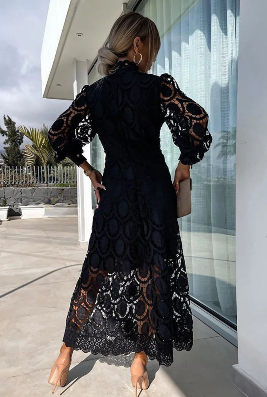 Céliane | Lace Elegance Midi Dress