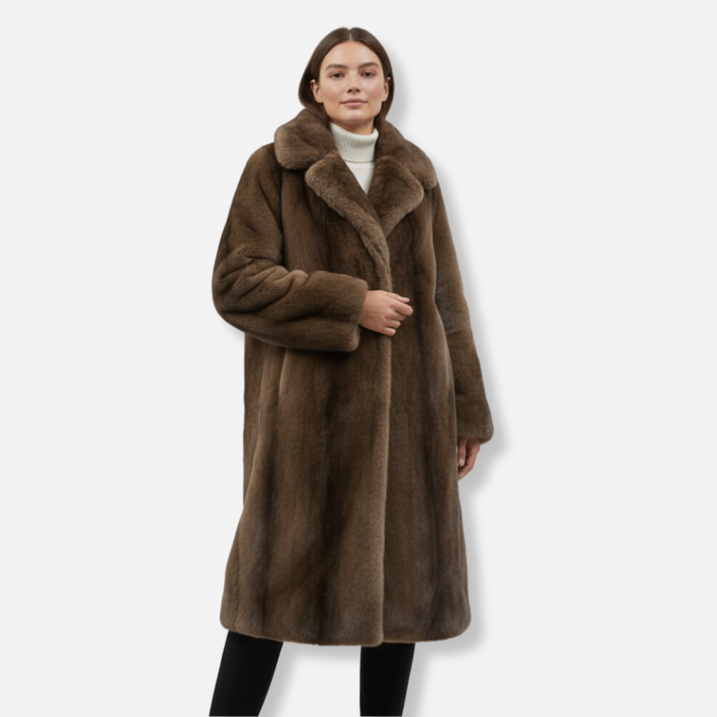 Arden | Trench Long en Fausse Fourrure pour Femme