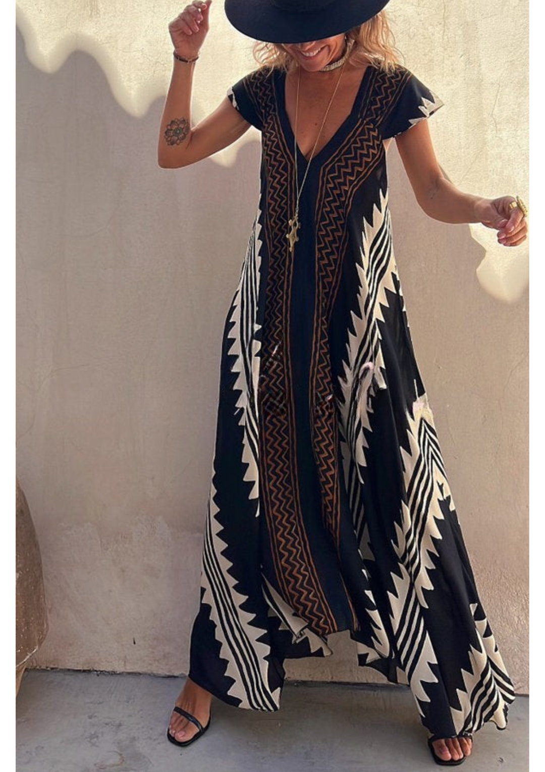 Solenne | Printed Maxi Dress
