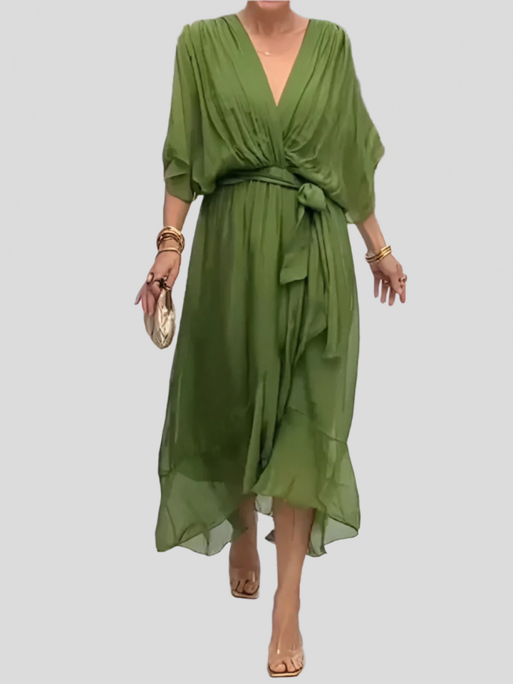Serel | Tiered Ruffle Midi Dress