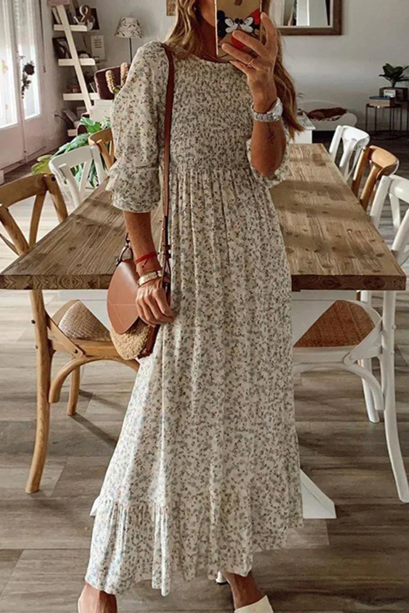 Serrana | Vintage Floral Maxi Dress