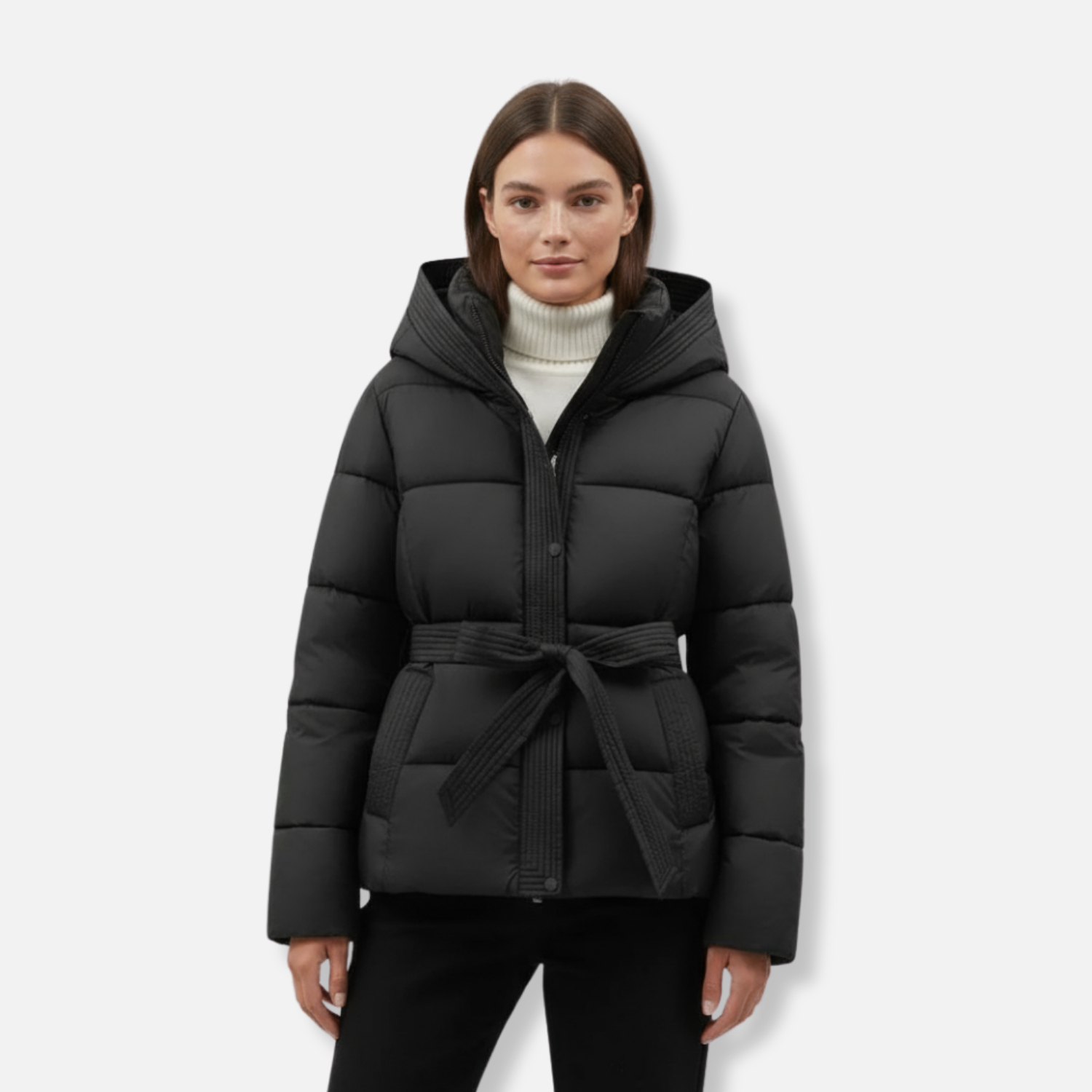 Arden | Parka d’Hiver Ceinturée pour Femme
