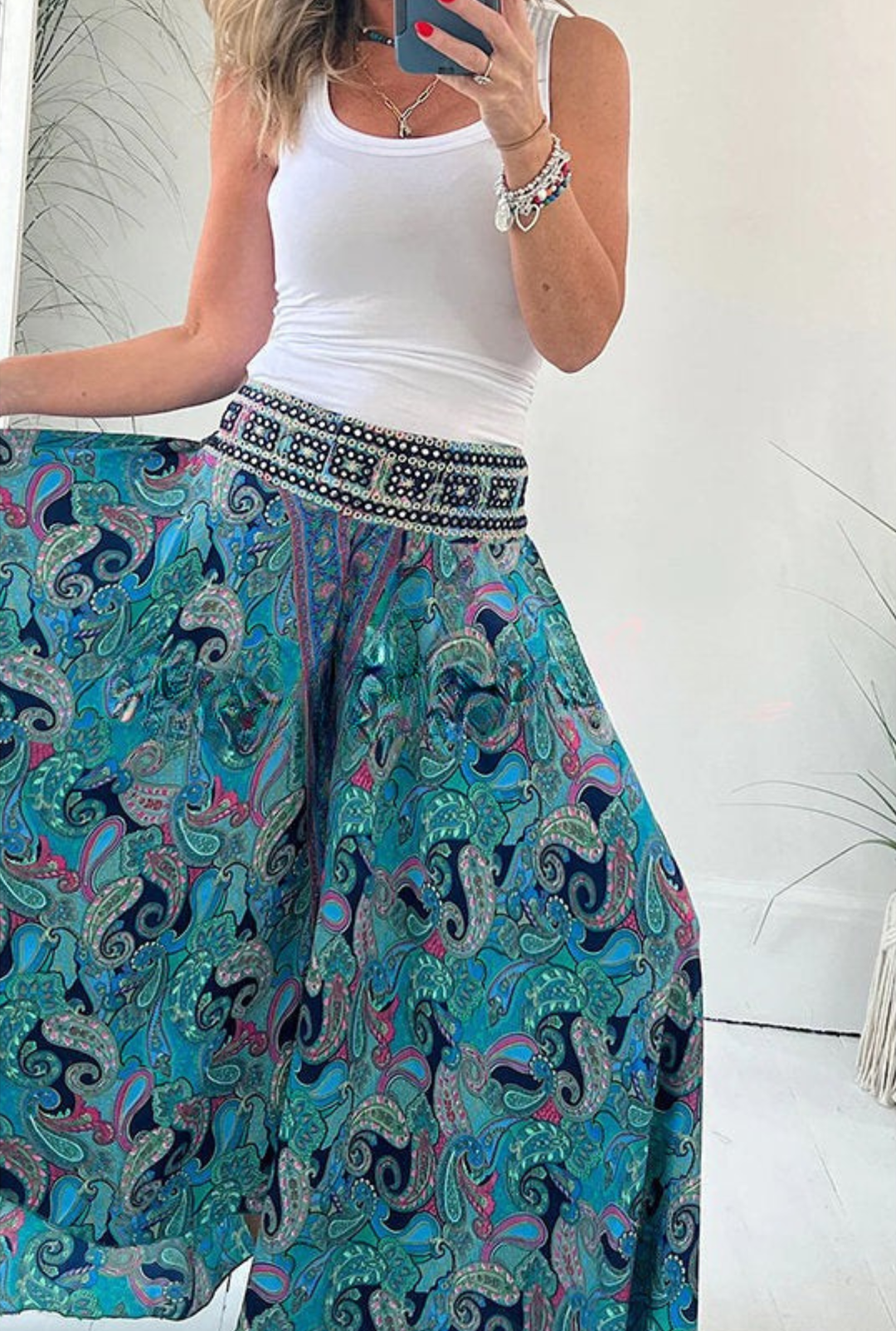 Avenya | Flowing Boho Maxi Skirt