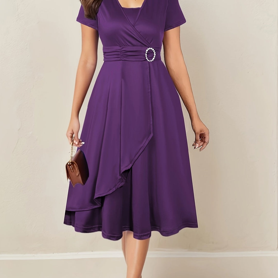 Nadia | Asymmetric Midi Dress