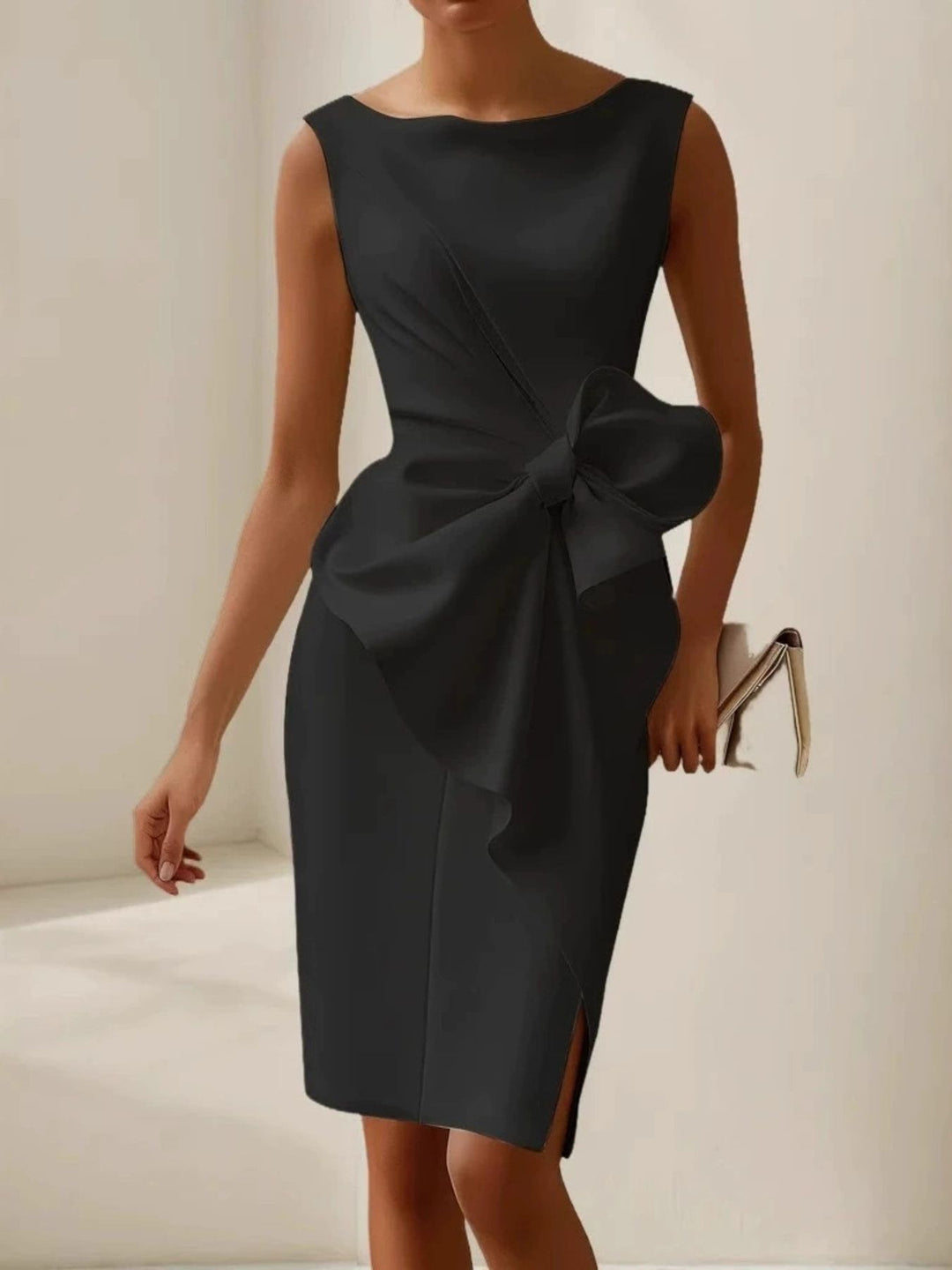 Elo | Bow Detail Midi Dress