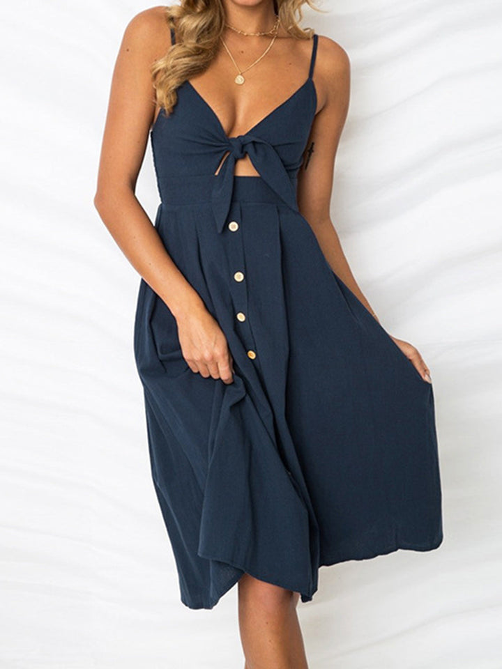 Mira | Sweetheart Cutout Midi Dress
