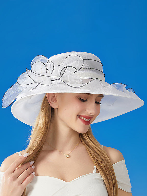 Sheer Flower Sun Hat