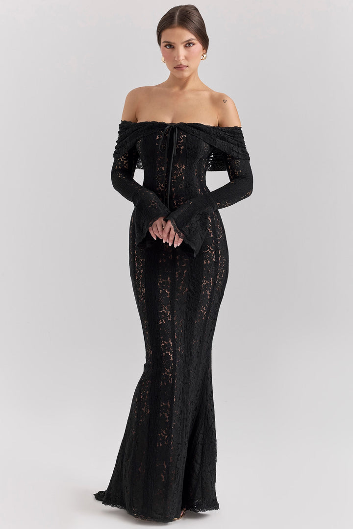 Cécile | Lace Off-Shoulder Maxi Dress