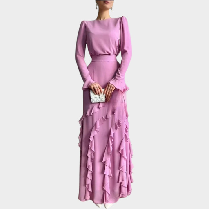 Évoleine | Ruffle Maxi Gown